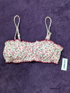 Old Navy Women's Pink Bikini Top Size Small